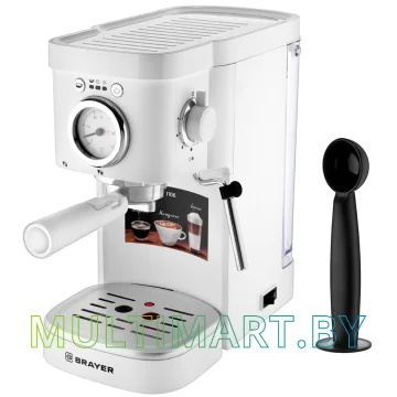 Рожковая помповая кофеварка Brayer BR1106 картинка 8